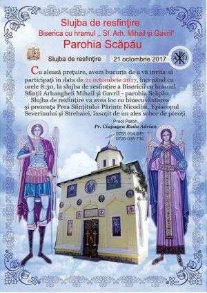 Biserica parohiei Scăpău va fi resfinţită