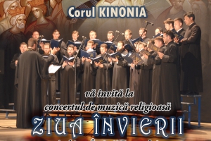 Concert de muzică bizantină susţinut de corul Kinonia, închinat Învierii Domnului