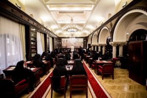 Ierarhi români reuniți în ședință solemnă a Sfântului Sinod, sâmbătă la Reședința Patriarhală din București