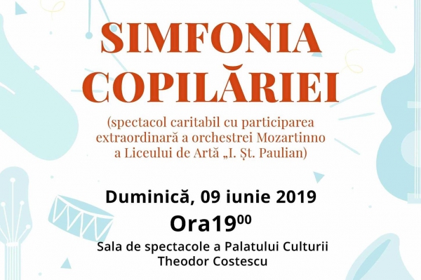 Spectacol caritabil susţinut de orchestra "Mozartinno" la Palatul Culturii "Teodor Costescu"
