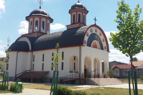 Sfinţirea picturii la biserica Sfântul Ilie Tesviteanul din Severin