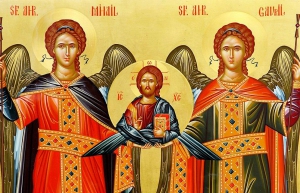 Sfinţii Arhangheli Mihail şi Gavriil - hram la Mănăstirea mehedinţeană Baia de Aramă