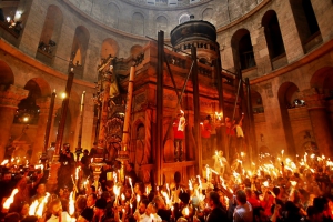 Praznicul "Învierii Domnului" sărbătorit la Catedrala episcopală din Severin