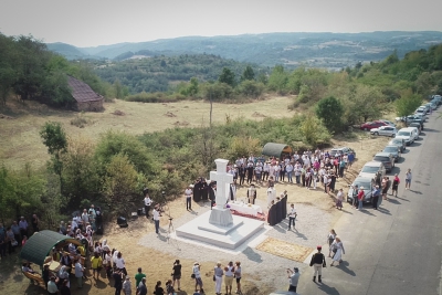 A fost sfințită troița ridicată, la Cireșu, în memoria lui Tudor Vladimirescu și a pandurilor lui