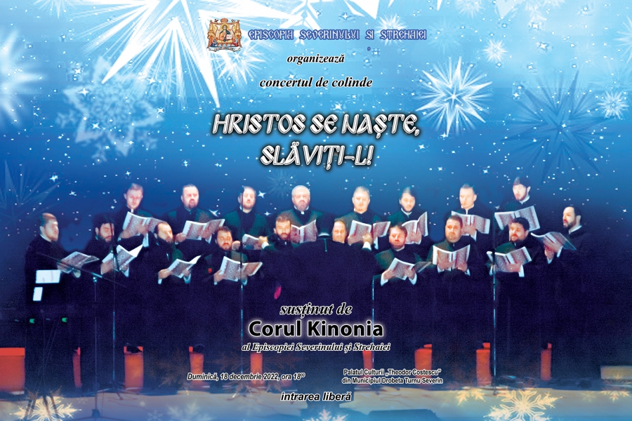 Corul Kinonia va concerta la Severin pentru a vesti Naşterea Domnului