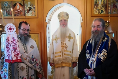 Preasfinţitul Părinte Nicodim a slujit în parohia Sikia din regiunea Halkidiki, Grecia