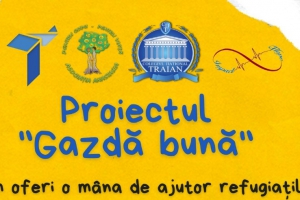 Clubul de voluntariat „IMPACT-HOPE” al Colegiului Naţional „Traian” desfăşoară proiectul „Gazdă bună” pentru sprijinirea refugiaţilor din Ucraina