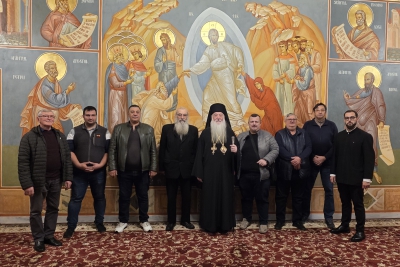 Întâlnire de suflet a Preasfințitului Părinte Nicodim cu reprezentanții presei mehedințene, în apropierea praznicului Învierii Domnului
