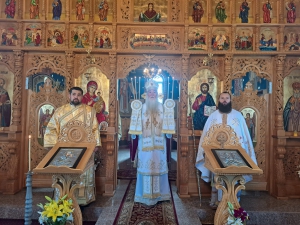 Hramul bisericii din localitatea Marga