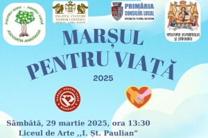 În data de 29 martie, la Drobeta Turnu Severin, se va desfăşura Marşul pentru Viaţă