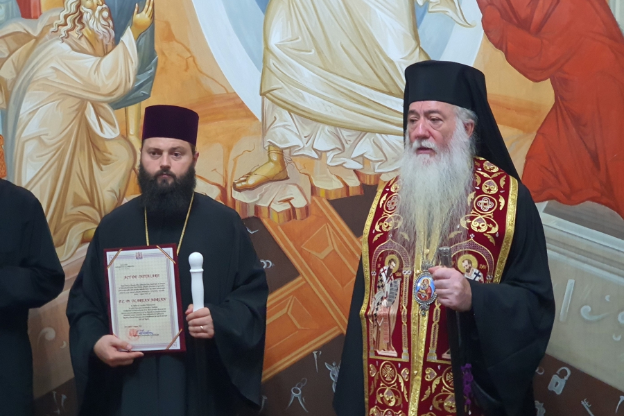 Instalarea noului Consilier administrativ al Episcopiei Severinului şi Strehaiei