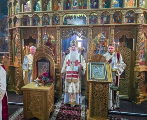 Slujire arhierească la biserica cu hramul „Sfântul Dimitrie Izvorâtorul de Mir” din Drobeta Turnu Severin