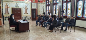 Preasfințitul Nicodim s-a întâlnit cu presa mehedințeană pentru mesajul pastoral cu ocazia Sărbătorilor Pascale